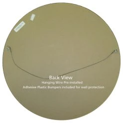 OVALCREST By The Oval And Round Mirror Store Medina Framed Round Mirror, Black Walnut, 15"x15" -Laural Home Shop 566178a800903ec4 1351 w800 h800 b1 p0