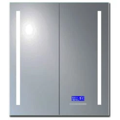 Alfi Trade Inc ALFI Brand 26" X 30" Double Door LED Light Bluetooth Medicine Cabinet -Laural Home Shop 568159b1012d3d93 1476 w800 h800 b1 p0