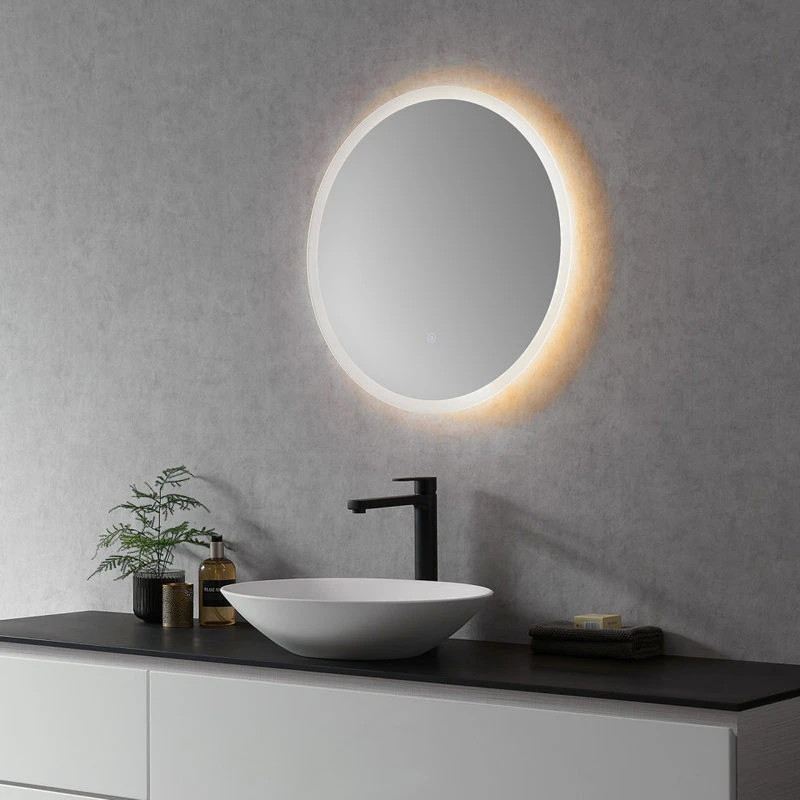 Altair Dimora Round Frameless Modern Bathroom/Vanity LED Lighted Wall Mirror, 24" 10 Altair Dimora Round Frameless Modern Bathroom/Vanity LED Lighted Wall Mirror, 24" - Image 8