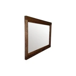 Renewed Decor And Storage Special Walnut Farmhouse Style Vanity Mirror, 42"x30"