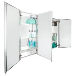 Jacuzzi® Official Jacuzzi PD50000 48" Mirrored Medicine Cabinet - Chrome -Laural Home Shop 57d1a7880d3219d3 6776 w800 h800 b1 p0