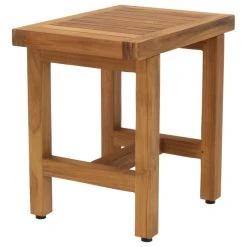 AquaTeak Patented 18" Spa Lotus Teak Shower Bench -Laural Home Shop 58115c2d0d93b9eb 0232 w800 h800 b1 p0