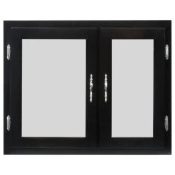 Lux Home Bi-view Double Door Wood Surface Or Recessed Medicine Cabinet