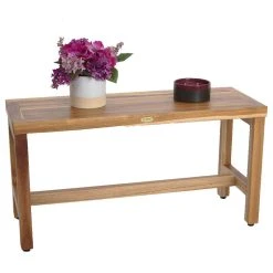 EcoDecors EarthyTeak Classic 35" Teak Shower Bench 11 EcoDecors EarthyTeak Classic 35" Teak Shower Bench -Laural Home Shop 583145360a2ed467 8249 w800 h800 b1 p0