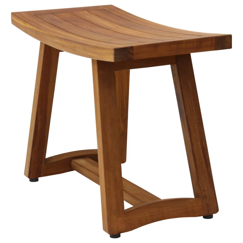 AquaTeak Patented 24" Asia® Buru Teak Shower Bench 8 AquaTeak Patented 24" Asia® Buru Teak Shower Bench - Image 6