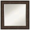 Amanti Art Ridge Bronze Beveled Bathroom Wall Mirror - 25.5 X 25.5 In. -Laural Home Shop 5911bdfd0d1d1bd7 5262 w800 h800 b1 p0