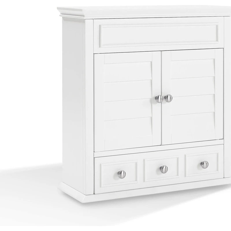 Crosley Lydia Wall Cabinet, White 4 Crosley Lydia Wall Cabinet, White - Image 2