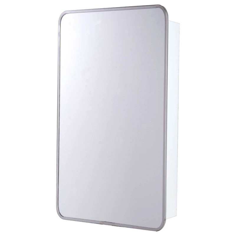 Ketcham Medicine Cabinets/Fred Silver & Company Round Corner Series Surface Mounted Steel Framed Mirror Medicine Cabinet 3 Ketcham Medicine Cabinets/Fred Silver & Company Round Corner Series Surface Mounted Steel Framed Mirror Medicine Cabinet