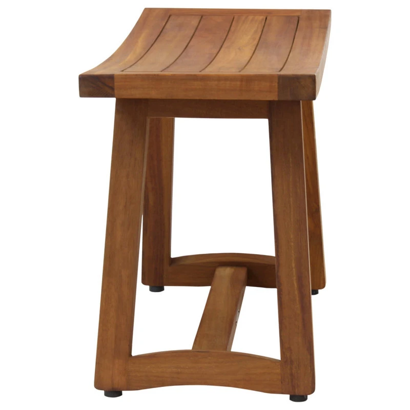 AquaTeak Patented 24" Asia® Buru Teak Shower Bench 7 AquaTeak Patented 24" Asia® Buru Teak Shower Bench - Image 5