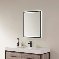 Vinnova 24'' Rectangle LED Lighted Accent Bathroom/Vanity Wall Mirror 15 Vinnova 24'' Rectangle LED Lighted Accent Bathroom/Vanity Wall Mirror -Laural Home Shop 599107f901a9c272 6288 w800 h800 b0 p0