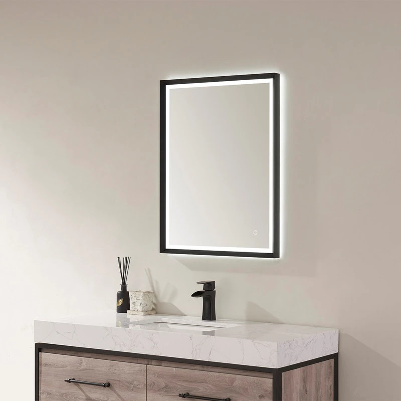 Vinnova 24'' Rectangle LED Lighted Accent Bathroom/Vanity Wall Mirror 5 Vinnova 24'' Rectangle LED Lighted Accent Bathroom/Vanity Wall Mirror - Image 3