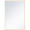 Elegant Furniture & Lighting Metal Mirror Medicine Cabinet 20"x28", Brass