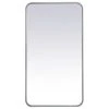 Elegant Furniture & Lighting Elegant Decor Evermore 20x36" Soft Corner Metal Rectangular Mirror In Silver 2 Elegant Furniture & Lighting Elegant Decor Evermore 20x36" Soft Corner Metal Rectangular Mirror In Silver -Laural Home Shop 5a51c4c003997b53 1135 w800 h800 b1 p0