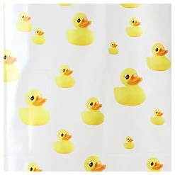 IDesign Ducks Shower Curtain, 72"x72", Yellow And Orange -Laural Home Shop 5a6199500beb1899 3927 w800 h800 b1 p0
