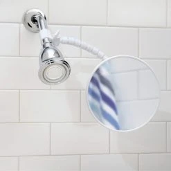 IDesign Fog Away Flex Vanity Mirror, White -Laural Home Shop 5ab1ae350beb1880 3893 w800 h800 b0 p0