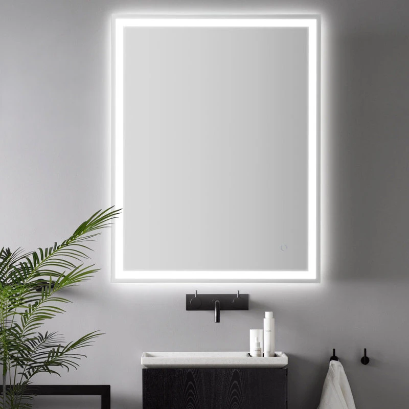 JONATHAN Y Pax Anti-Fog Front/Back-lit Bathroom Vanity Mirror, Touch Control, Height: 36" 5 JONATHAN Y Pax Anti-Fog Front/Back-lit Bathroom Vanity Mirror, Touch Control, Height: 36" - Image 3