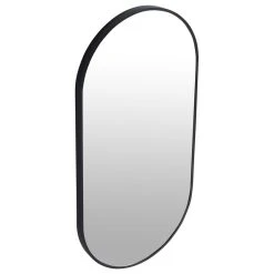 BNK Black Oval Wall-Mirror With Metal Frame,Hangs Vertical Or Horizontal -Laural Home Shop 5c71633902513df8 6880 w800 h800 b1 p0