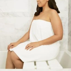 Seachrome Corporation 29" X 15" Removable Tri-Fold Tub Seat, White Molded 4" Slats -Laural Home Shop 5ce1411a0fff4f6b 9509 w800 h800 b0 p0