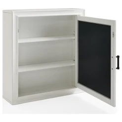 Pemberly Row Mirror Medicine Cabinet In Vintage White -Laural Home Shop 5d012e000f614bb3 0650 w800 h800 b1 p0