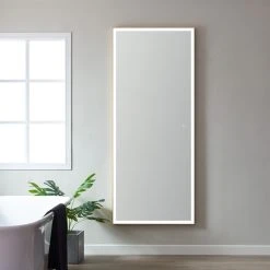 Vinnova 72'' Rectangle LED Lighted Accent Bathroom/Vanity Wall Mirror -Laural Home Shop 5dc1ef4201a9c44e 6669 w800 h800 b0 p0