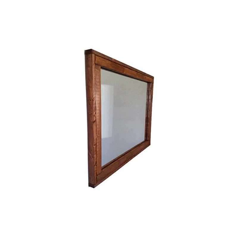 Renewed Decor And Storage Red Oak Sydney Style Vanity Mirror, Horizontally Mounted, 24"x30" 4 Renewed Decor And Storage Red Oak Sydney Style Vanity Mirror, Horizontally Mounted, 24"x30" - Image 2