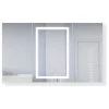 Krugg Reflections 60"x36" LED Medicine Cabinet, Dimmer/Defog, Makeup Mirror, And USB, Light Left