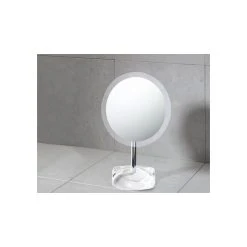 Nameeks Magnifying Mirror With Round White Colored Base -Laural Home Shop 5f616d160357cf7b 6553 w800 h800 b0 p0
