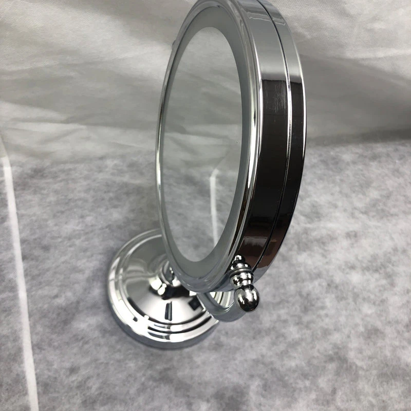 American Imaginations 10-in. W Round Stainless Steel Above Counter Magnifying Mirror In Chrome Color 7 American Imaginations 10-in. W Round Stainless Steel Above Counter Magnifying Mirror In Chrome Color - Image 5