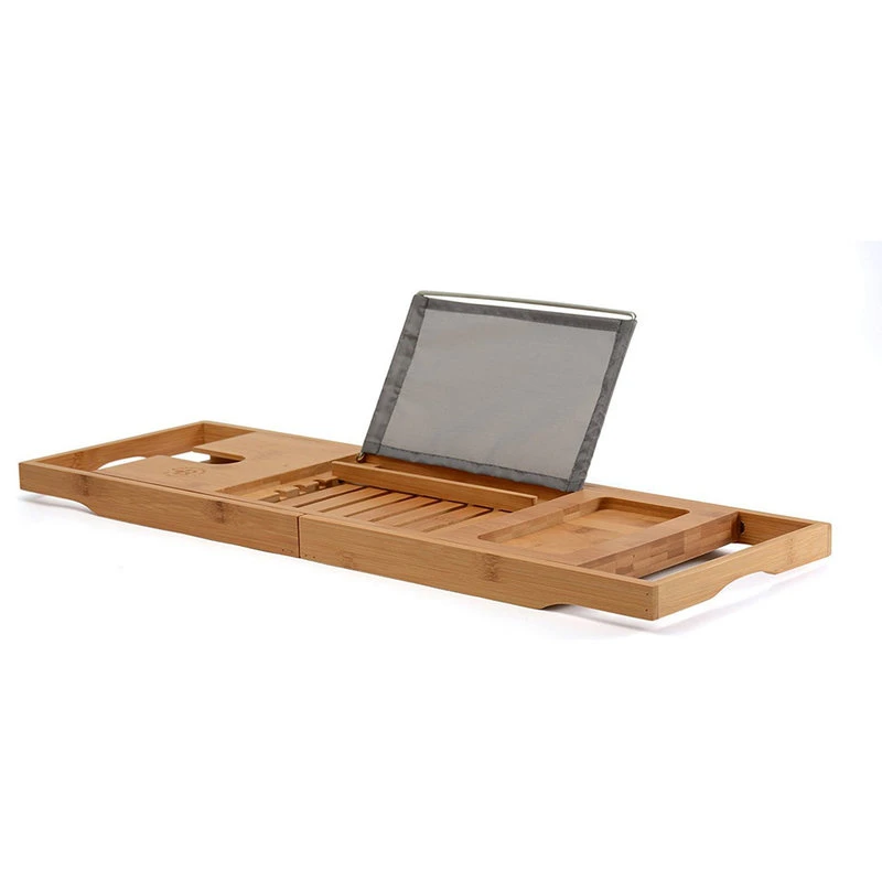 Bambusi By Belmint 100% Bamboo Bathtub Caddy With Extendable Sides 4 Bambusi By Belmint 100% Bamboo Bathtub Caddy With Extendable Sides - Image 2