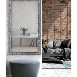 Hitchcock Butterfield Forge Hammered Silver Mirror, 24"x34" -Laural Home Shop 61b1bc870ee79c1a 0264 w800 h800 b0 p0