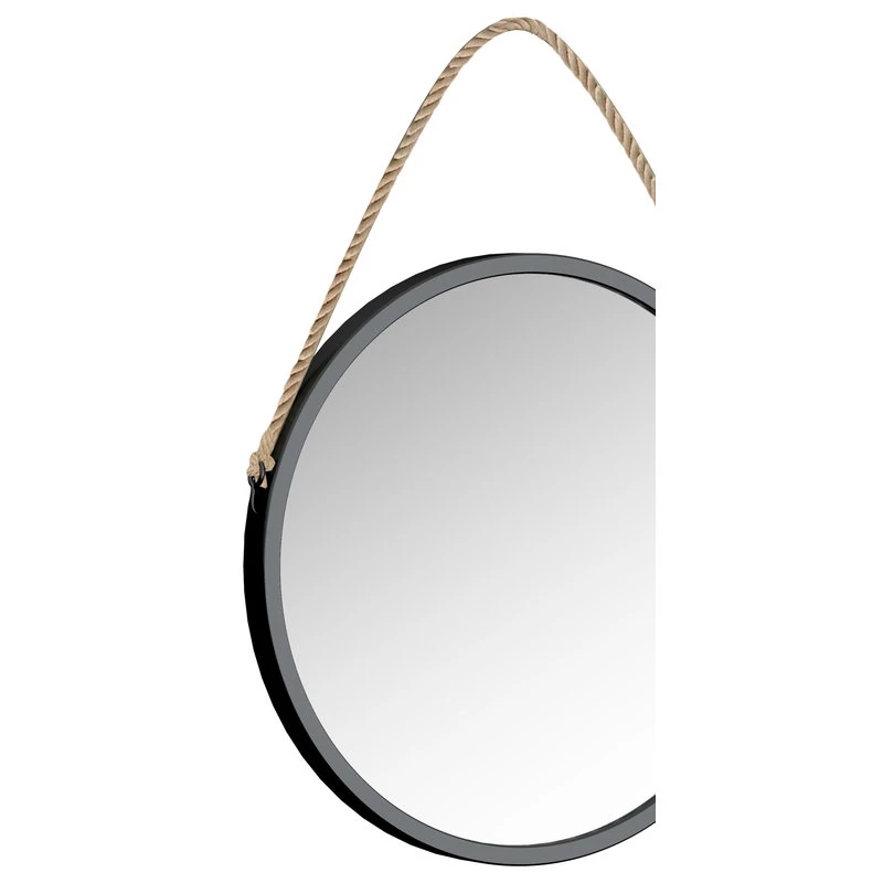 AE Bath Signature Bolan Black Framed Round Mirror With Rope 5 AE Bath Signature Bolan Black Framed Round Mirror With Rope - Image 3