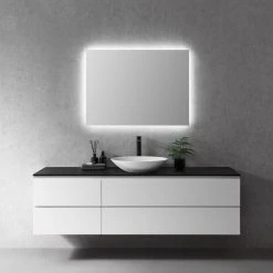 Altair Cassano Rectangle Frameless Modern Bathroom/Vanity LED Lighted Wall Mirror, 40" -Laural Home Shop 624117ce02860f2c 8093 w800 h800 b0 p0