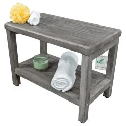 DecoTeak CoastalVogue Eleganto 24" Wide ShowerBench GR115, Gray 19 DecoTeak CoastalVogue Eleganto 24" Wide ShowerBench GR115, Gray -Laural Home Shop 629164950fdd0fcd 3288 w800 h800 b1 p0