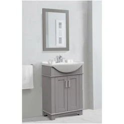 Legion Furniture Mirror, 20", Gray -Laural Home Shop 62b1342407191ddd 6142 w800 h800 b0 p0