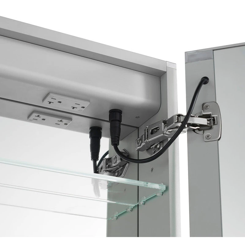 AQUADOM Pacifica Led Lighted Bathroom Medicine Cabinet Left Hinge 20"x26"x5" 5 AQUADOM Pacifica Led Lighted Bathroom Medicine Cabinet Left Hinge 20"x26"x5" - Image 3