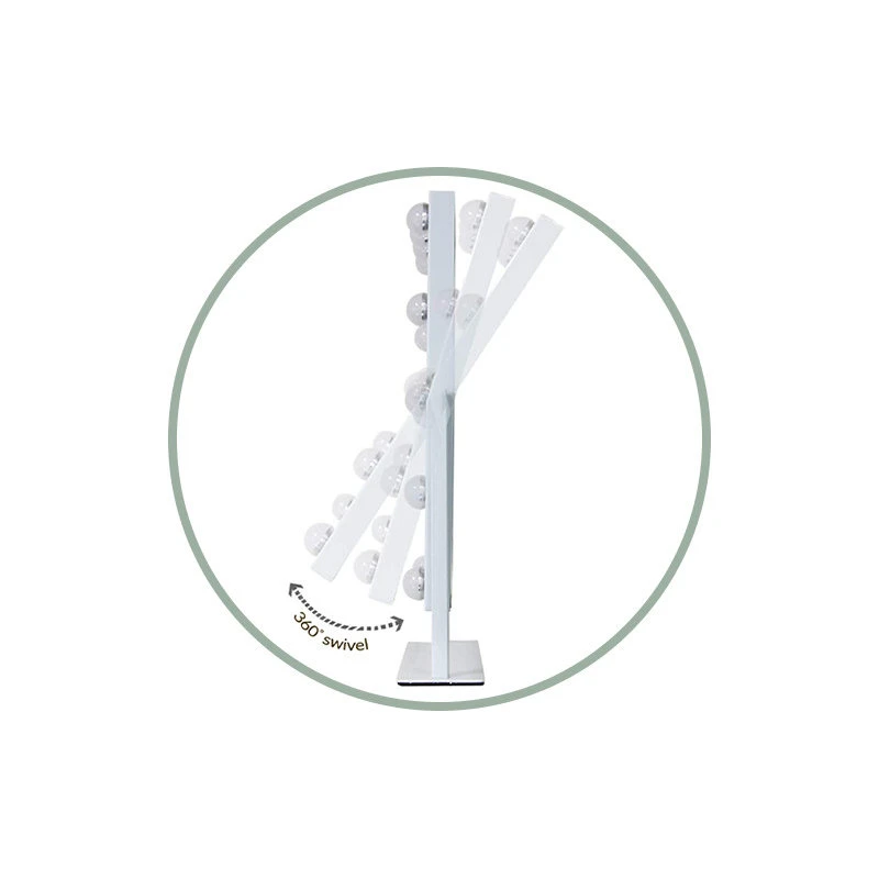 Impressions Vanity Company Hollywood Tri-Tone XL Makeup Mirror, White 7 Impressions Vanity Company Hollywood Tri-Tone XL Makeup Mirror, White - Image 5