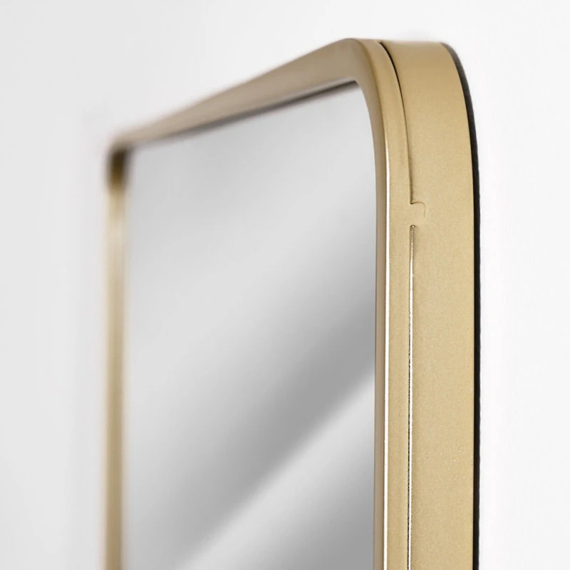 Head West, Inc. Gold Frame Rectangle Vanity Wall Mirror With Storage - 21.25" X 31.5" 5 Head West, Inc. Gold Frame Rectangle Vanity Wall Mirror With Storage - 21.25" X 31.5" - Image 3