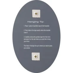 Decor Wonderland Extra Long Oval Wall Mirror 19 Decor Wonderland Extra Long Oval Wall Mirror -Laural Home Shop 63d186d103f94b8b 2518 w800 h800 b1 p0