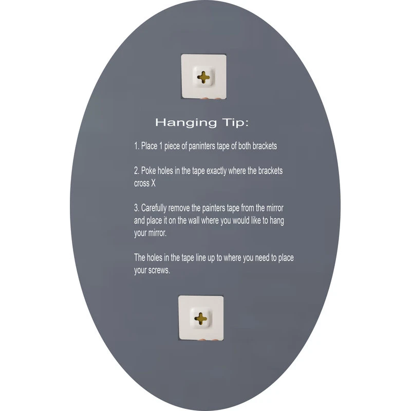 Decor Wonderland Extra Long Oval Wall Mirror 11 Decor Wonderland Extra Long Oval Wall Mirror - Image 9