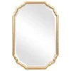 Unique Mirrors Lightly Antiqued Metallic Gold Leaf Oval Wall Mirror, Bathroom Mirror, 22 X 32
