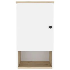 DEPOT ESHOP LLC Arya Medicine Cabinet, Light Oak, White
