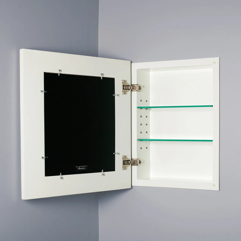 14"x18" Fox Hollow Furnishings Mirrored Medicine Cabinet, Shaker White 5 14"x18" Fox Hollow Furnishings Mirrored Medicine Cabinet, Shaker White - Image 3