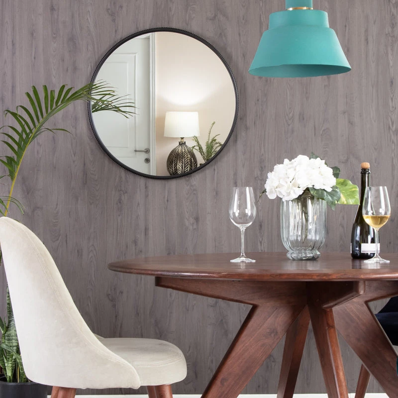 Madeleine Home Inc. Wessex Modern Mirror With Designer Frame, Black, 27" 8 Madeleine Home Inc. Wessex Modern Mirror With Designer Frame, Black, 27" - Image 6