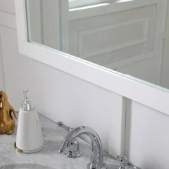 Elegant Furniture & Lighting Anderson Rectangle Vanity Mirror, 24", White -Laural Home Shop 64a11a360095910a 9154 w800 h800 b0 p0