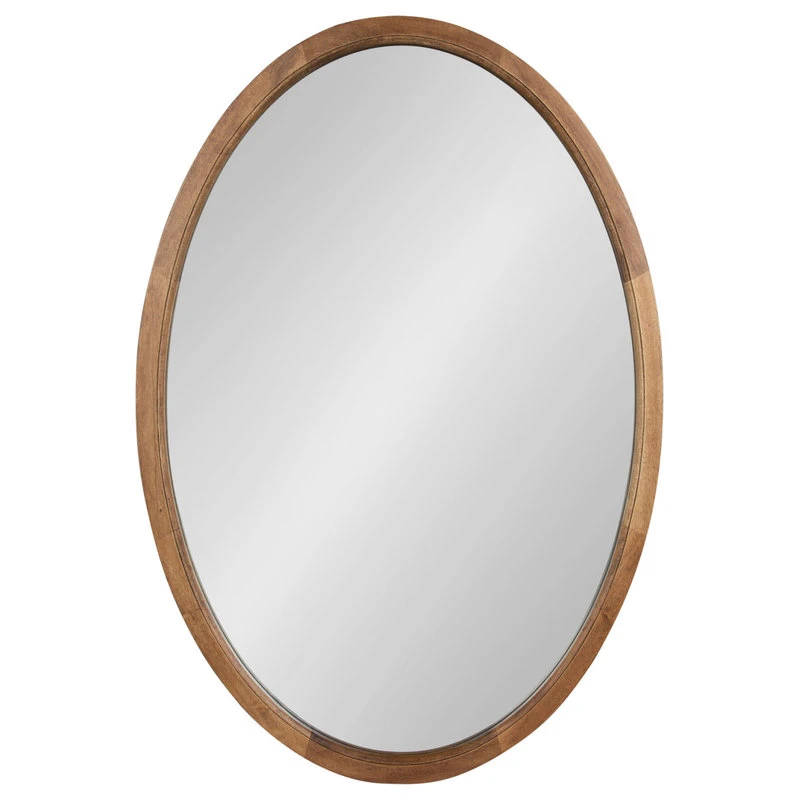 Uniek Hogan Oval Framed Wall Mirror, Rustic Brown 24x36 4 Uniek Hogan Oval Framed Wall Mirror, Rustic Brown 24x36 - Image 2