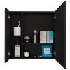 FM FURNITURE Kenya Medicine Cabinet, Black -Laural Home Shop 6641c9b40351587d 5865 w800 h800 b1 p0