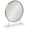 Uniek Maxfield Round Tabletop Mirror, White, 18x22 2 Uniek Maxfield Round Tabletop Mirror, White, 18x22 -Laural Home Shop 6671c7ec00b637aa 4992 w800 h800 b1 p0