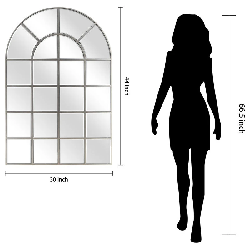 Empire Art Direct Beveled Arch Window Wall Mirror, 0.25" Beveled Edge, 44"x30" Bathroom Mirror 11 Empire Art Direct Beveled Arch Window Wall Mirror, 0.25" Beveled Edge, 44"x30" Bathroom Mirror - Image 9