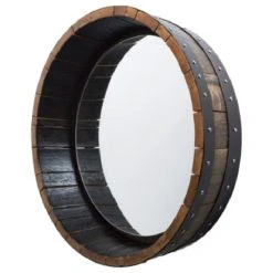 Alpine Wine Design Inverted Bourbon Barrel Mirror