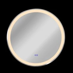 CHLOE Lighting, Inc. CHLOE Lighting LUMINOSITY Embedded Round TouchScreen LED Mirror -Laural Home Shop 6701b64f00a3ebd4 5613 w800 h800 b0 p0